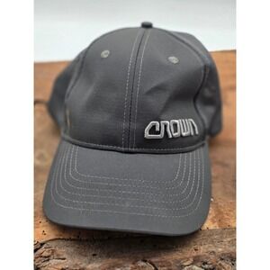 Crown Trucker Hat Mens OSFA Gray Mesh Back Adjustable Baseball Cap Casual Street